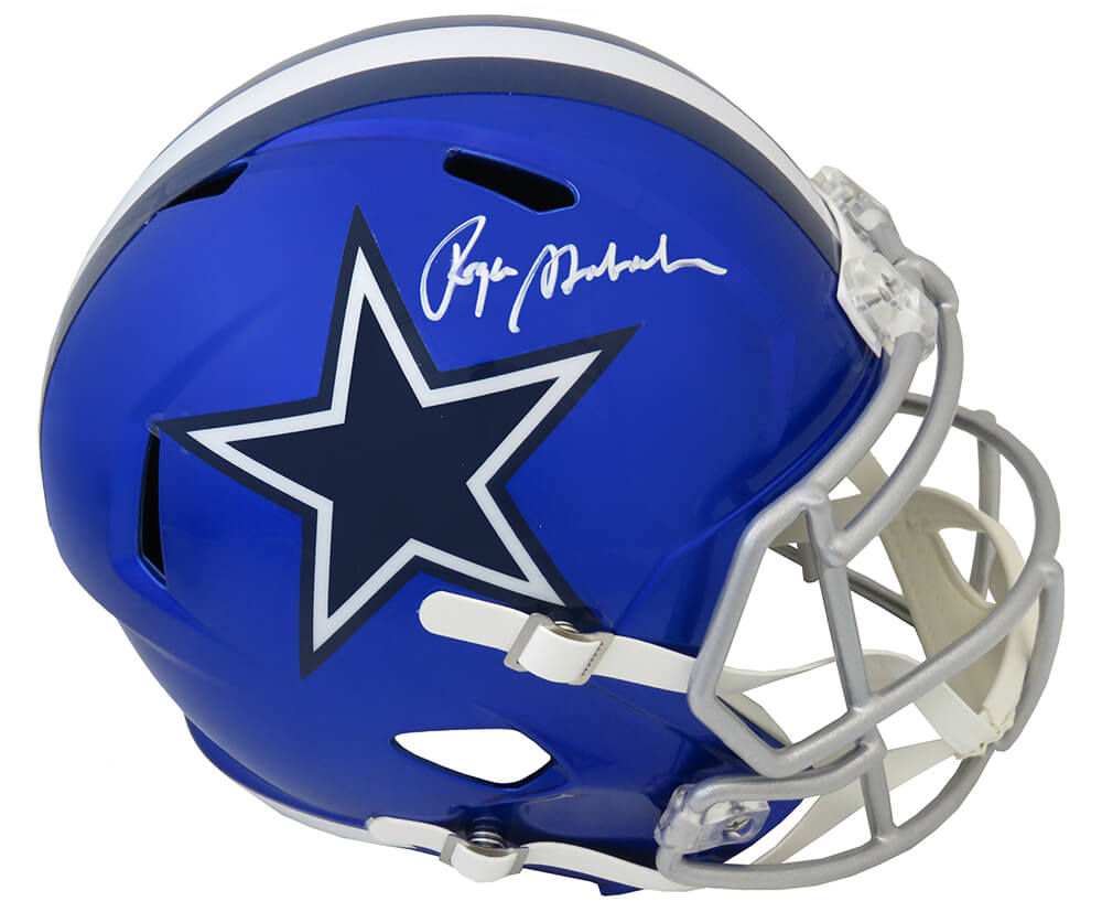 Roger Staubach Dallas Cowboys Autographed Riddell Speed Replica Helmet