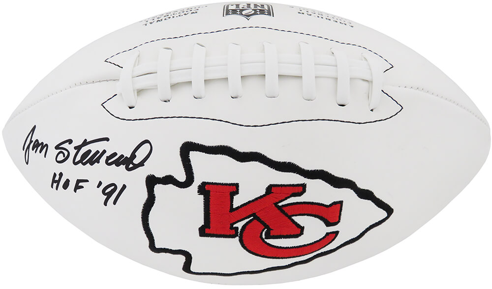 Jan Stenerud Signed Kansas City Chiefs Mini Helmet Inscribed HOF 1991 –