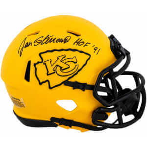 Jan Stenerud Signed Kansas City Chiefs RAVE Riddell Speed Mini Helmet w/HOF'91