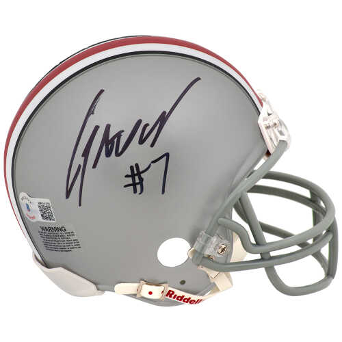 C.J. (CJ) Stroud Signed Ohio State Buckeyes Riddell (VSR4) Mini Helmet - (Beckett)