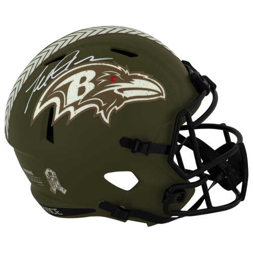 Terrell Suggs Signed Baltimore Ravens ECLIPSE Black Matte Riddell Full Size Speed Replica Helmet