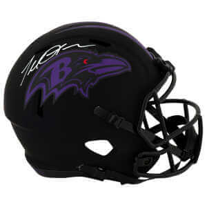Terrell Suggs Signed Baltimore Ravens SALUTE Riddell Full Size Speed Replica Helmet