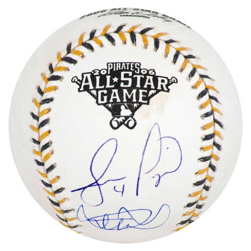 Ichiro Suzuki & Jose Lopez Dual Signed Rawlings 2006 All Star Game Logo Baseball - (Beckett)