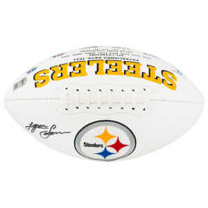 Lynn Swann Signed Pittsburgh Steelers Jarden White Logo Football - (Beckett)