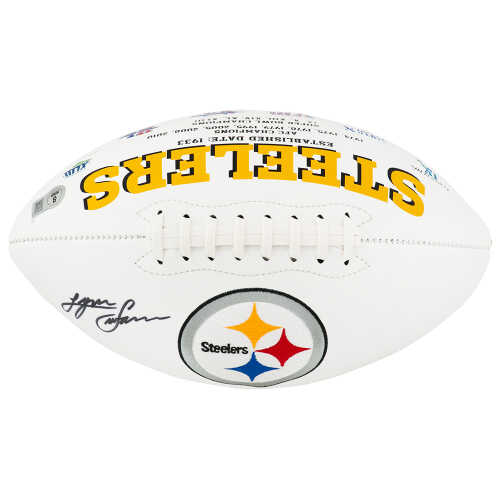 Lynn Swann Signed Pittsburgh Steelers Jarden White Logo Football - (Beckett)