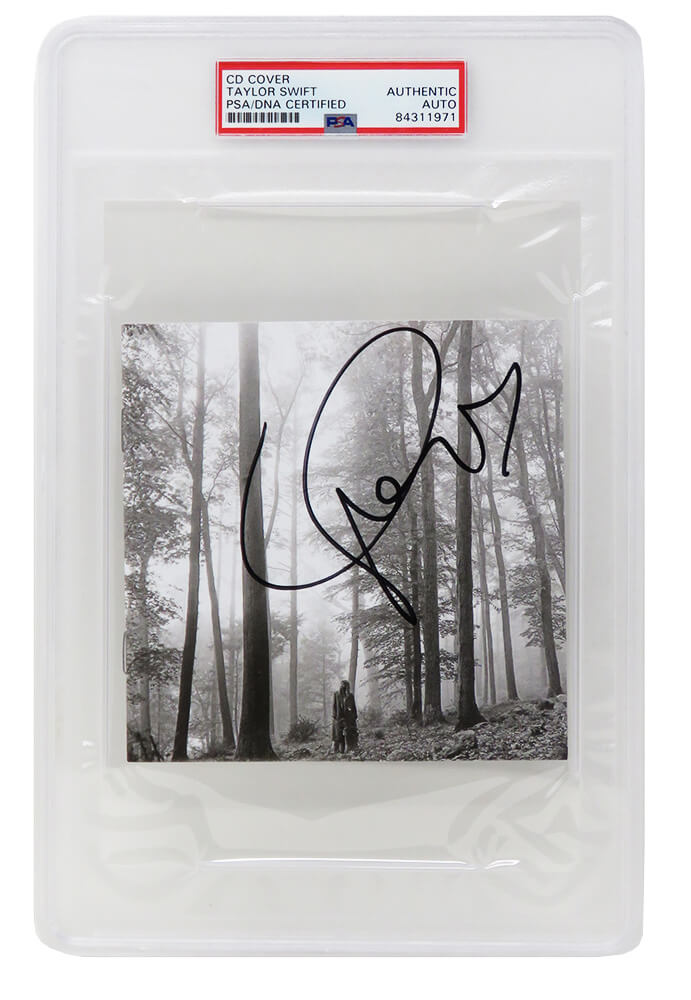 Signed Taylor Swift Folklore CD selling in the trees