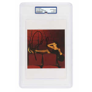 Taylor Swift Signed 'Life Of A Showgirl' (In Seats) 5x5 CD Insert w/Heart - (PSA/DNA Encapsulated)