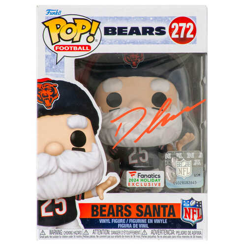 D'Andre Swift Signed Chicago Bears SANTA Funko Pop Doll #272