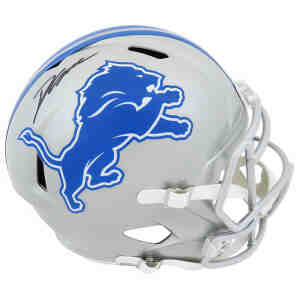 : D'Andre Swift Detroit Lions Autographed Riddell Flash