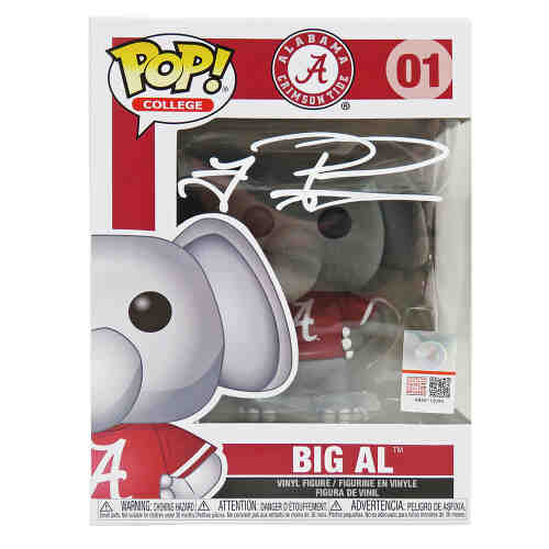 Tua Tagovailoa Signed Alabama Crimson Tide Big Al Mascot Funko Pop Doll #01