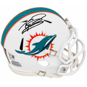 Tua Tagovailoa Signed Dolphins Riddell Speed Mini Helmet - (Fanatics)