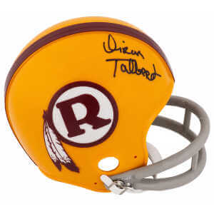 Diron Talbert Signed Washington Yellow Throwback 2-Bar Riddell (VSR4) Mini Helmet