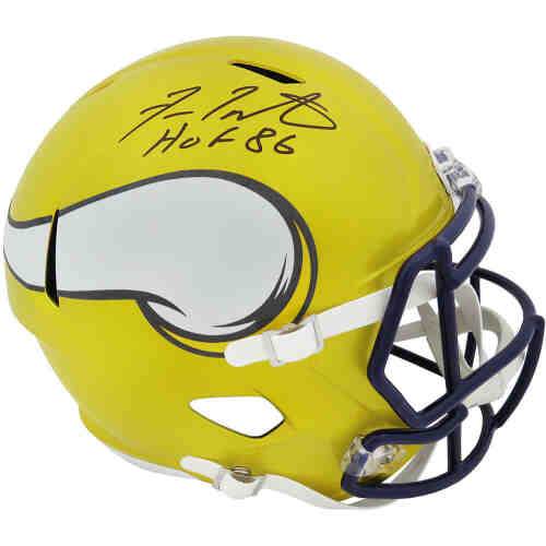 Fran Tarkenton Signed Minnesota Vikings FLASH Riddell Full Size Speed Replica Helmet w/HOF'86