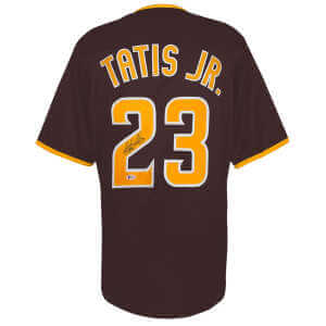 Fernando Tatis Jr. Signed Brown Custom Baseball Jersey - (Beckett)