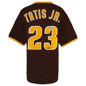 Fernando Tatis Jr. Signed Brown Custom Jersey - (Beckett)