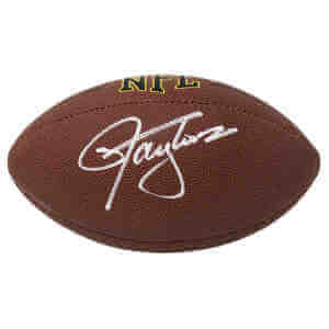 Lawrence Taylor Signed Wilson Super Grip Full Size NFL Football