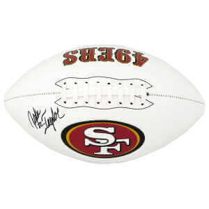 John Taylor Signed San Francisco 49ers Franklin White Logo Football