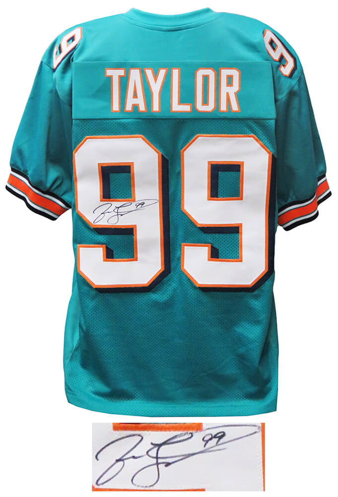 Jason Taylor Autographed Signed Football Hall Of Fame HOF Dolphins