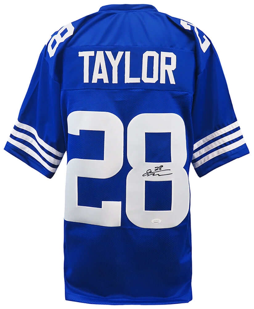 Jonathan Taylor Signed Blue Custom Football Jersey – (JSA