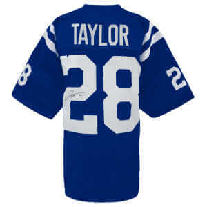 Jonathan Taylor Signed Blue Custom Football Jersey