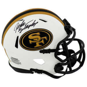 John Taylor Signed San Francisco 49ers LUNAR Riddell Speed Mini Helmet