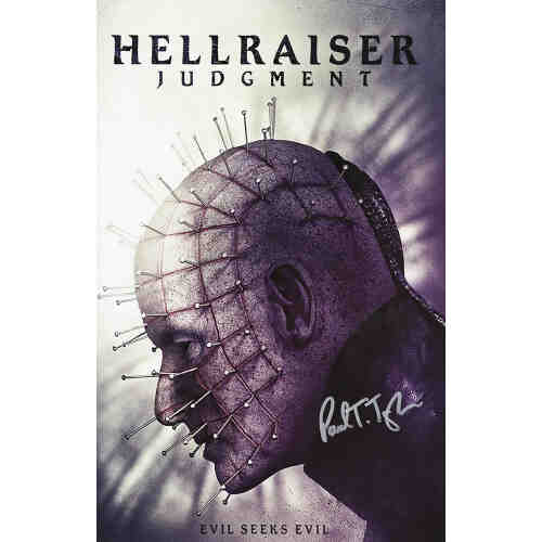 Paul T. Taylor Signed Hellraiser Judgement 11x17 Movie Poster