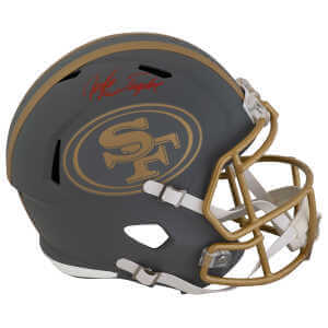 John Taylor Signed San Francisco 49ers SLATE Riddell Full Size Speed Replica Helmet