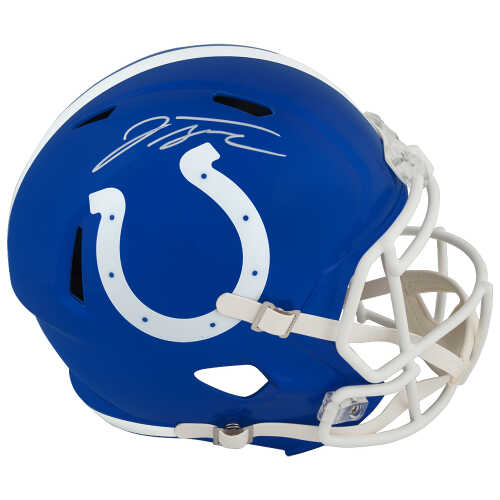 Jonthan Taylor Signed Indianapolis Colts FLASH Riddell Full Size Speed Replica Helmet - (Fanatics)