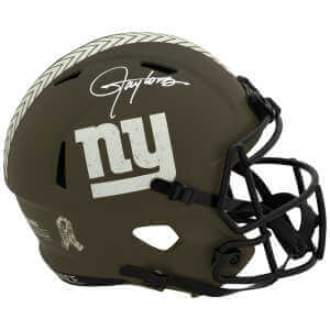 Lawrence Taylor Signed New York Giants SALUTE Riddell Full Size Speed Replica Helmet