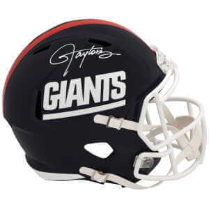Lawrence Taylor Signed NY Giants Throwback Riddell Full Size Speed Replica Helmet