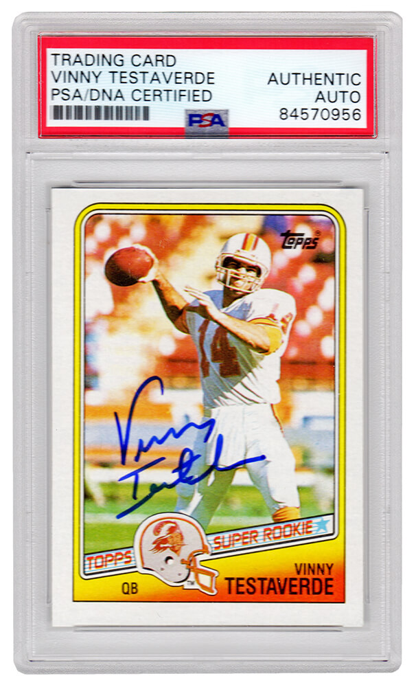 Vinny Testaverde Autographed Tampa Bay Buccaneers (Creamsicle #14) Cus –  Palm Beach Autographs LLC