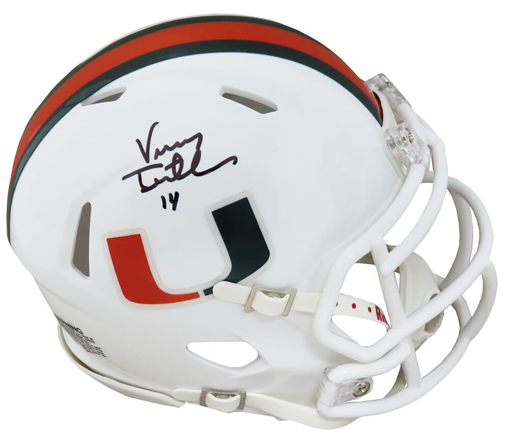 Popular Vinny Testaverde Miami Autographed Mini