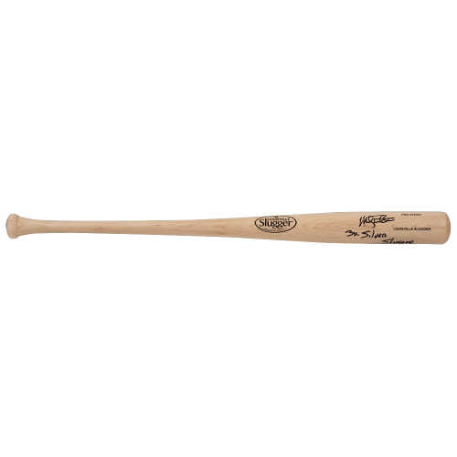 Mickey Tettleton Signed Louisville Slugger Blonde Baseball Bat w/3x Silver Slugger