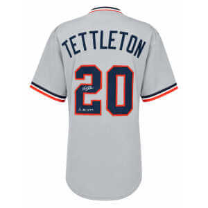 Mickey Tettleton Signed Gray Custom Baseball Jersey w/2x All Star