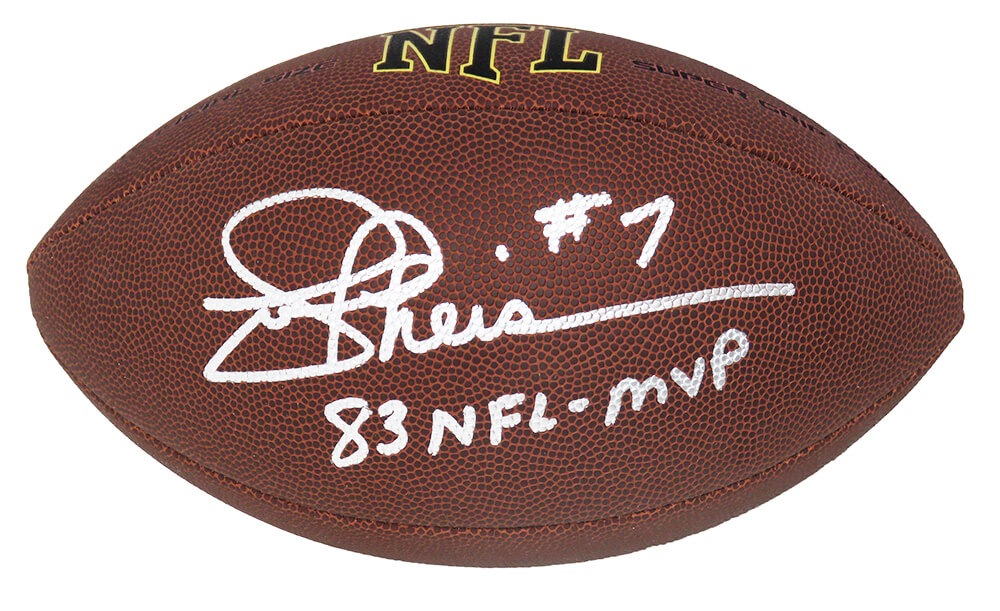 Vikings Adrian Peterson 2x Insc Signed The Duke Nfl Football BAS  Witnessed