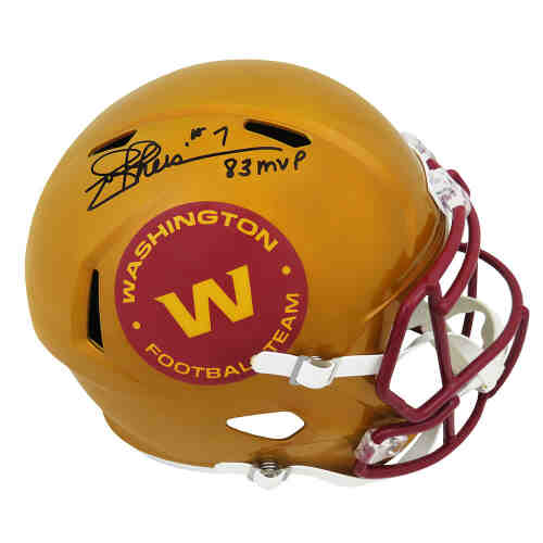 Joe Theismann Signed Washington Football Team FLASH Riddell Full Size Speed Replica Helmet w/83 MVP