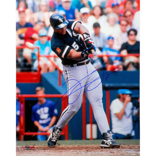 Frank Thomas Signed White Sox Swinging Action 16x20 Photo