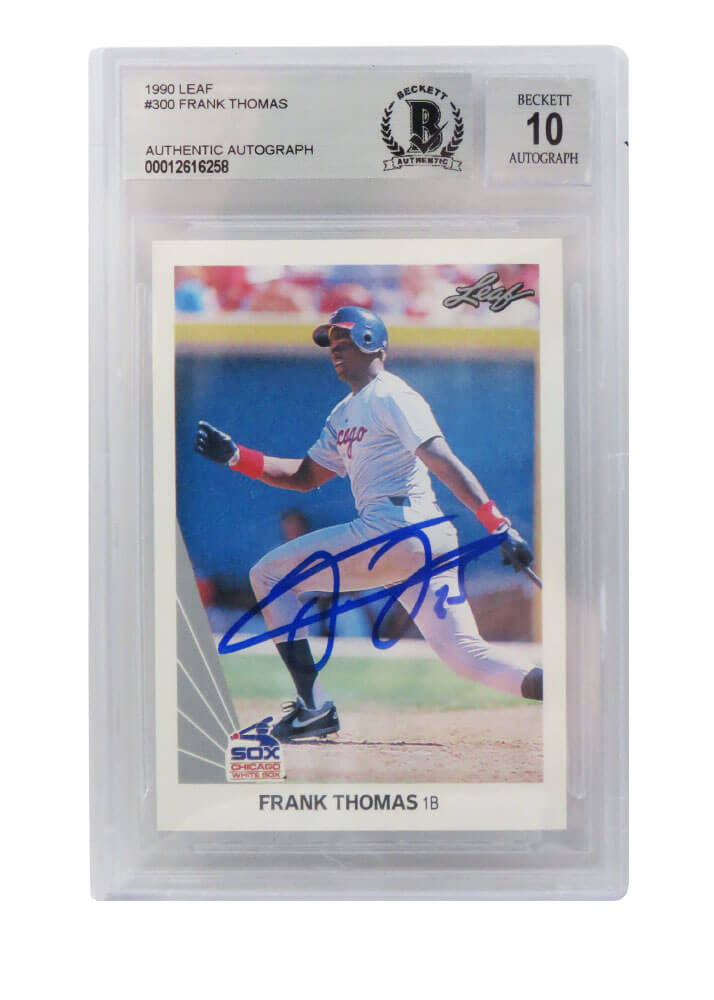 Frank Thomas (Chicago White Sox) 1990 Leaf Baseball #300 RC Rookie