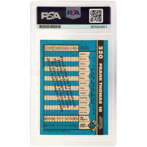 Frank Thomas Signed Chicago White Sox 1990 Bowman Rookie Baseball Card #320 - (PSA/DNA Encapsulated) - Image 2