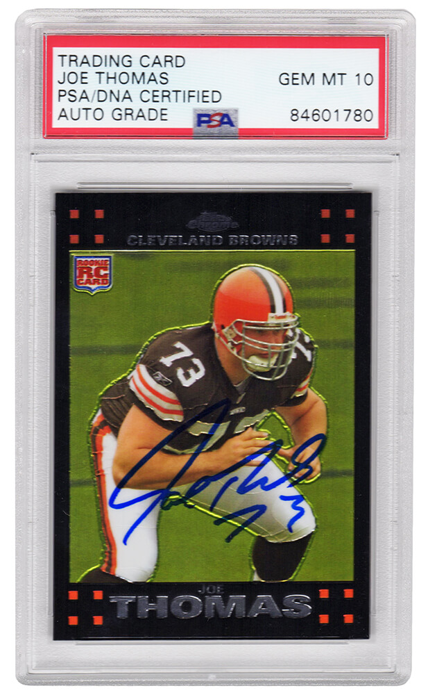 Joe Thomas Signed Autographed Cleveland Browns Jersey HOF Psa/Dna