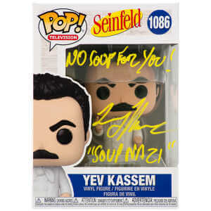 Larry Thomas Signed Seinfeld Yev Kassem Funko Pop Doll #1086 w/The Soup Nazi, No Soup For You