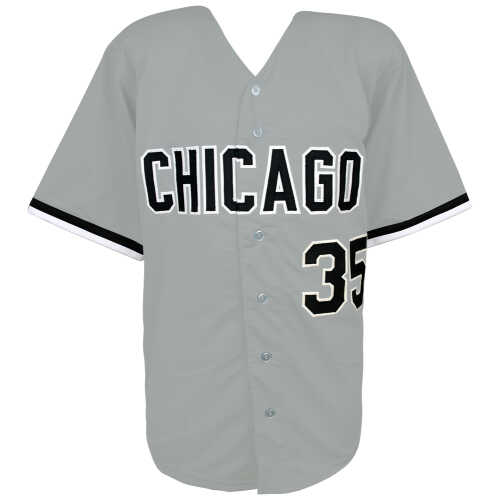 Frank Thomas Signed Grey Custom Jersey - Image 3