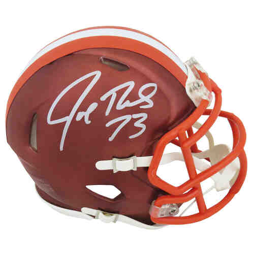 Joe Thomas Signed Cleveland Browns FLASH Riddell Speed Mini Helmet