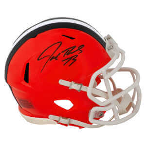 Joe Thomas Signed Browns Riddell Speed Mini Helmet