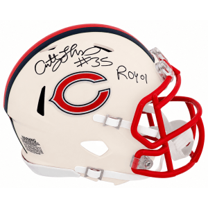 Anthony Thomas Signed Chicago Bears RETRO Riddell Speed Mini Helmet w/ROY'01