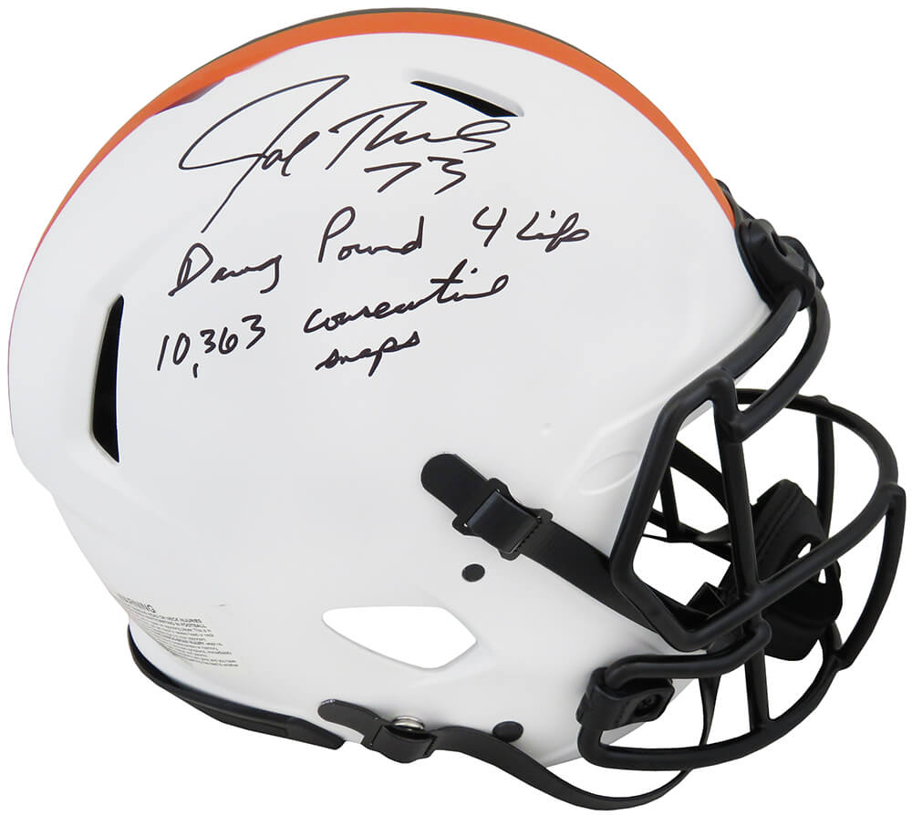 Joe Thomas Signed Cleveland Browns Lunar Eclipse Riddell Authentic Proline Speed  Helmet w/Dawg Pound, 10363 Snaps – Schwartz Sports Memorabilia