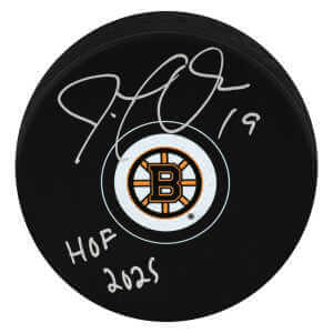 Joe Thornton Signed Boston Bruins Logo Hockey Puck w/HOF 2025