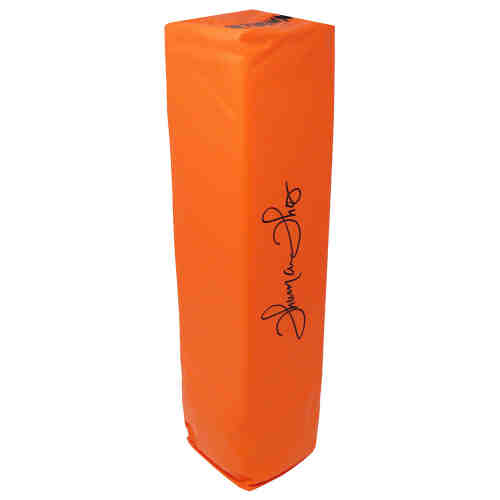 Thurman Thomas Signed Orange Endzone Football Pylon