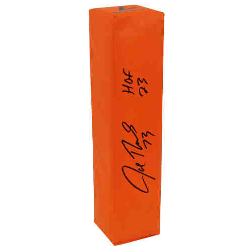 Joe Thomas Signed BSN Orange Football Endzone Pylon w/HOF'23