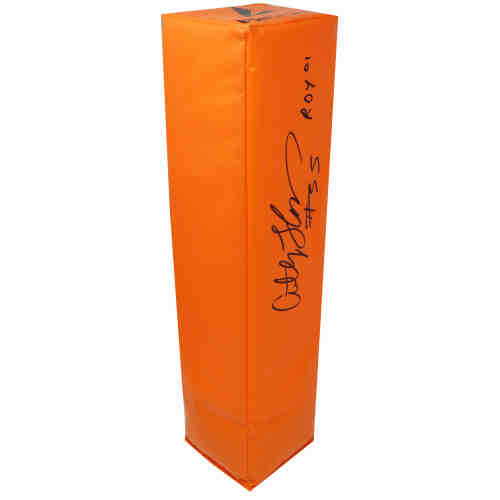 Anthony Thomas Signed Orange Endzone Pylon w/ROY'01